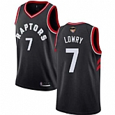 Raptors 7 Kyle Lowry Black 2019 NBA Finals Swingman Jersey,baseball caps,new era cap wholesale,wholesale hats